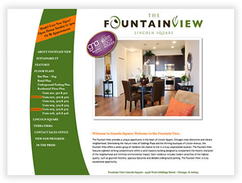 FountainView in Lincoln Square - Home Page