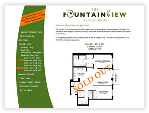 FountainView in Lincoln Square - Unit Detail Pages