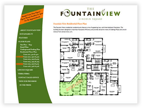 FountainView in Lincoln Square - Main Floor Plan